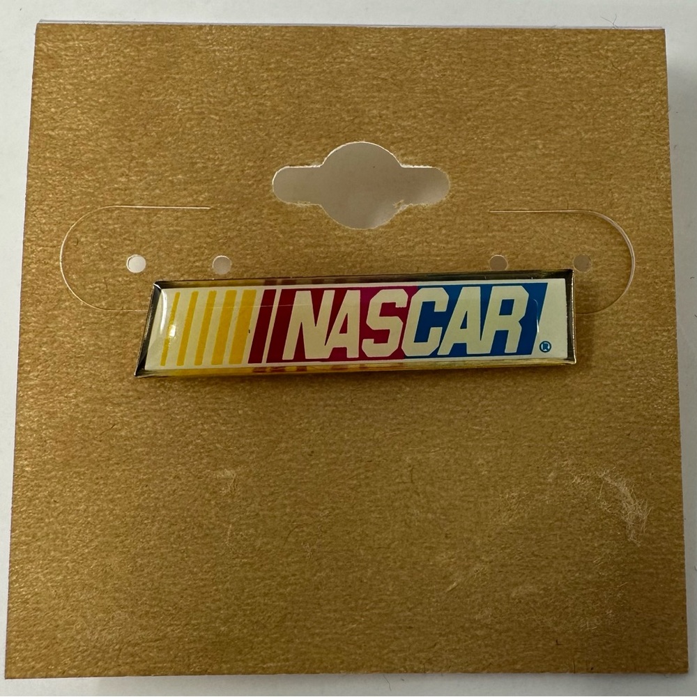 Vintage NASCAR Logo Pin Racing Lapel Hat Purse Bag